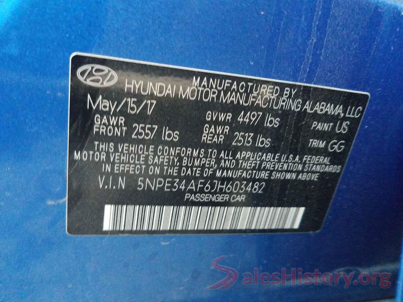 5NPE34AF6JH603482 2018 HYUNDAI SONATA