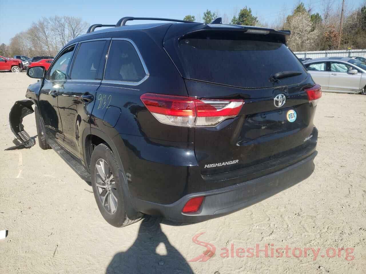 5TDJZRFH3JS856709 2018 TOYOTA HIGHLANDER