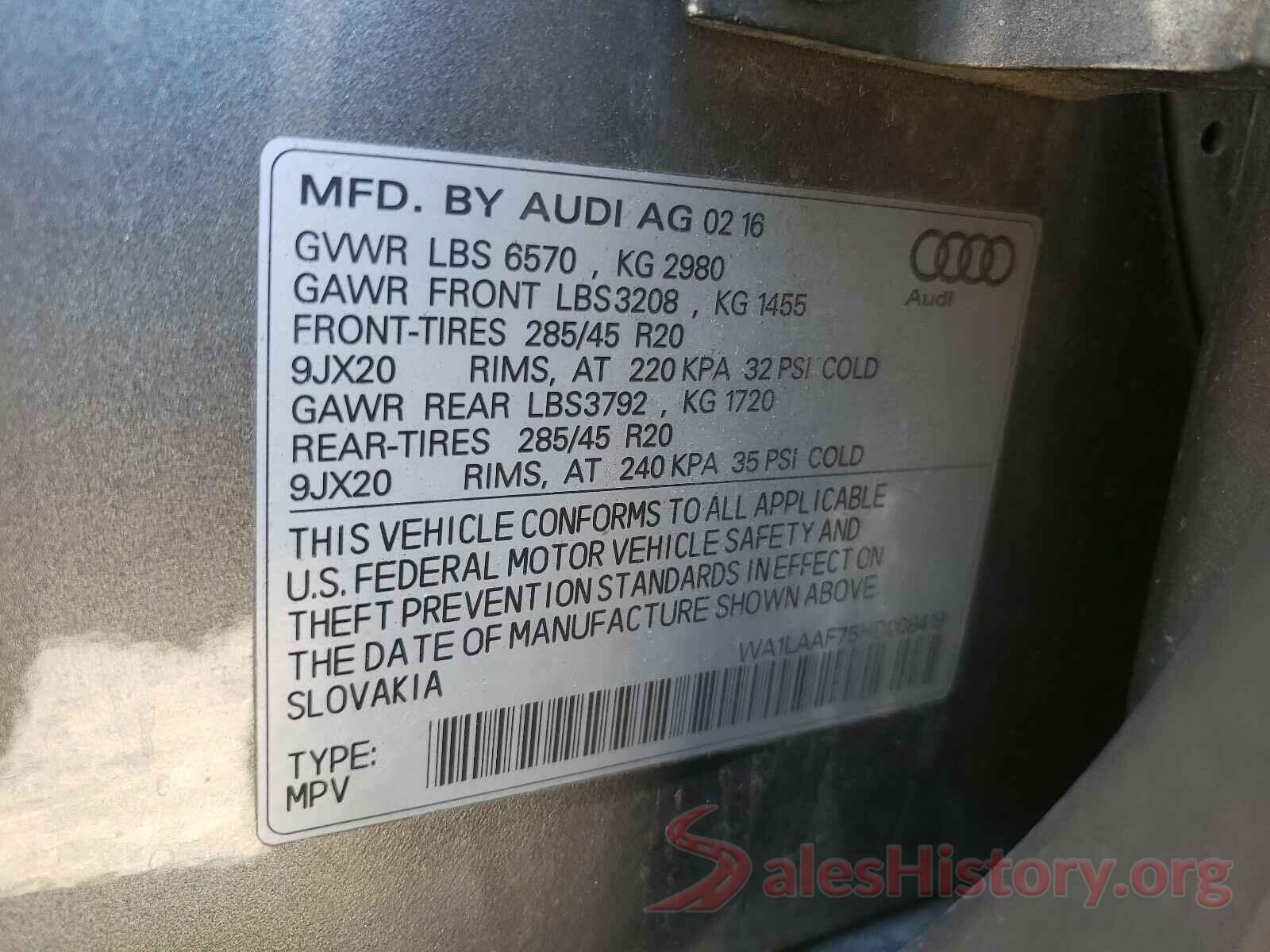 WA1LAAF75HD008419 2017 AUDI Q7