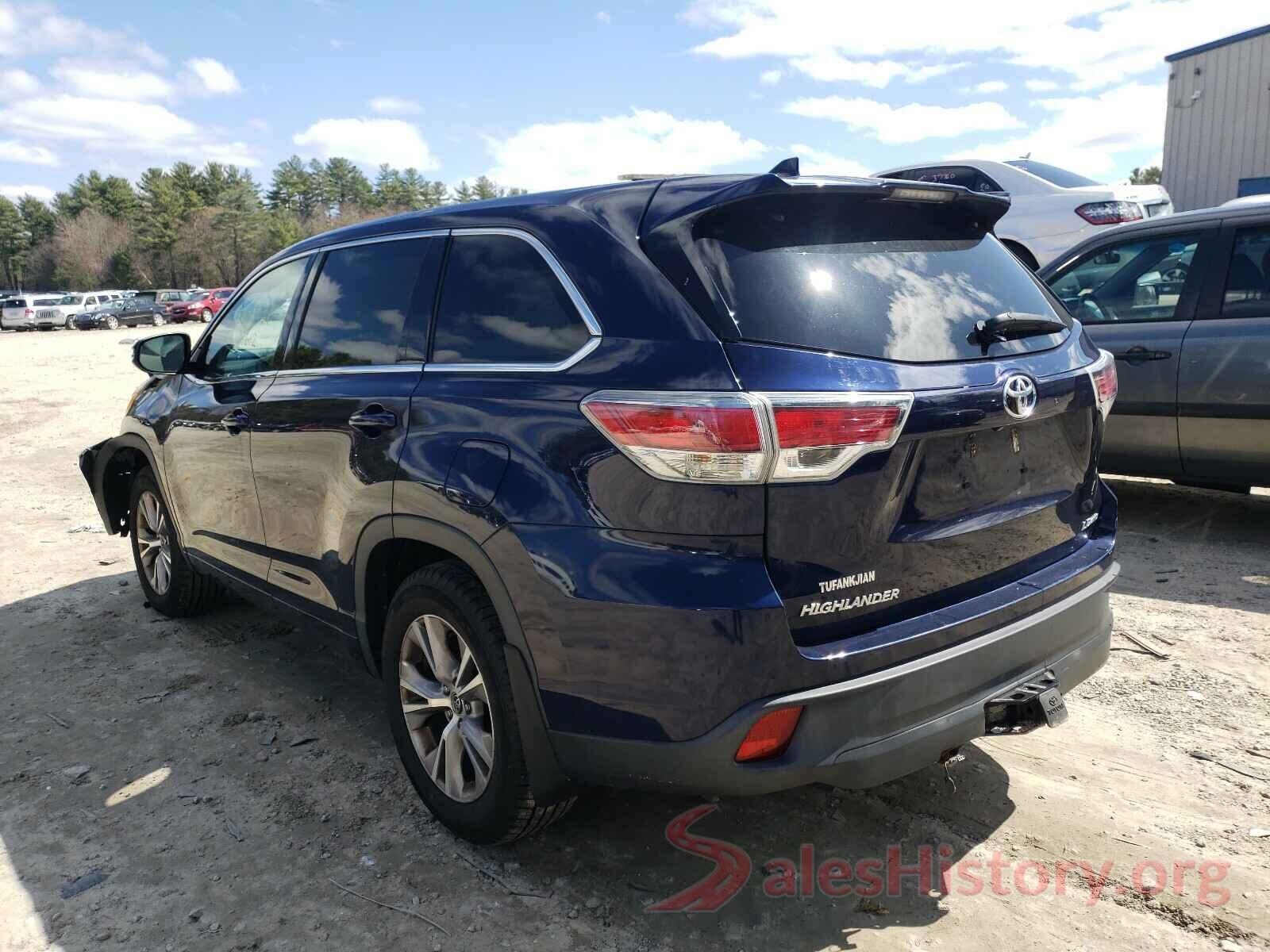 5TDBKRFH6GS265419 2016 TOYOTA HIGHLANDER