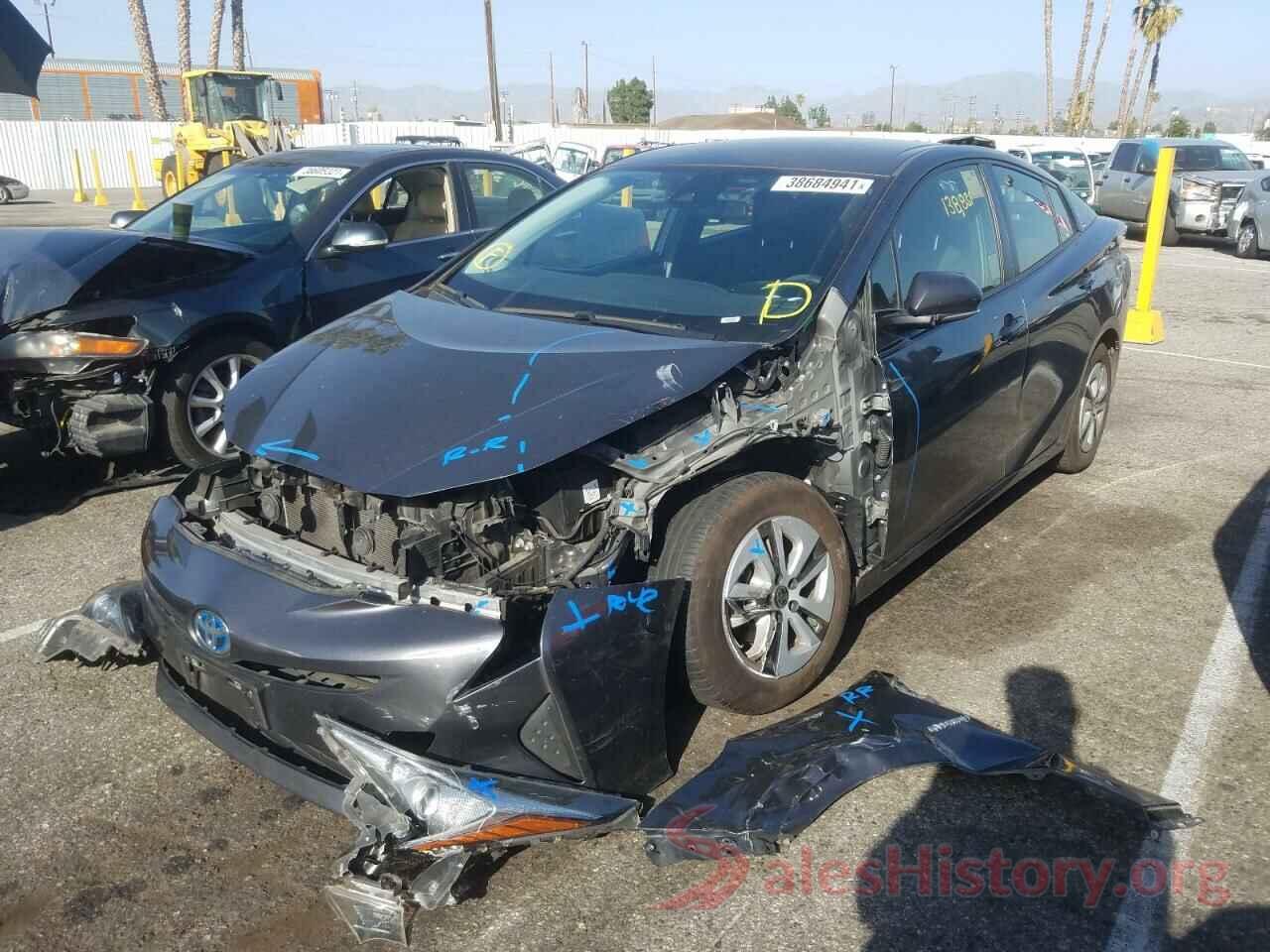 JTDKBRFU7J3081886 2018 TOYOTA PRIUS