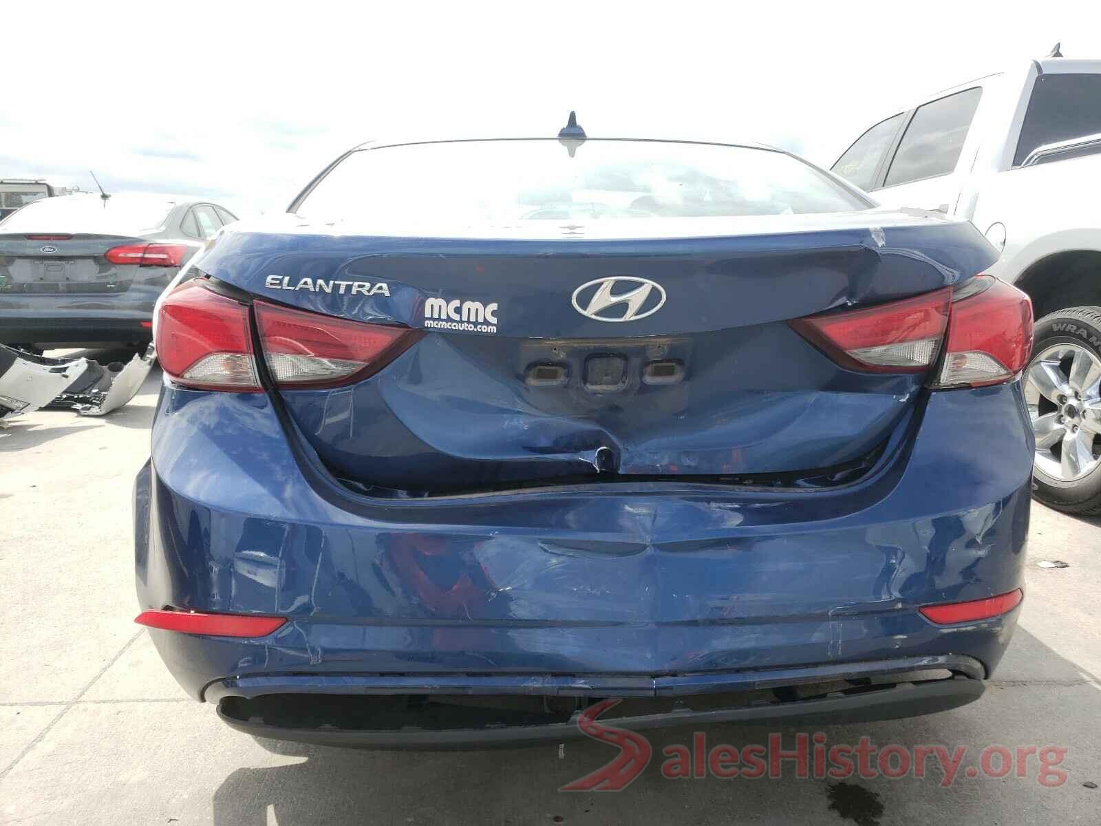 5NPDH4AE3GH774610 2016 HYUNDAI ELANTRA