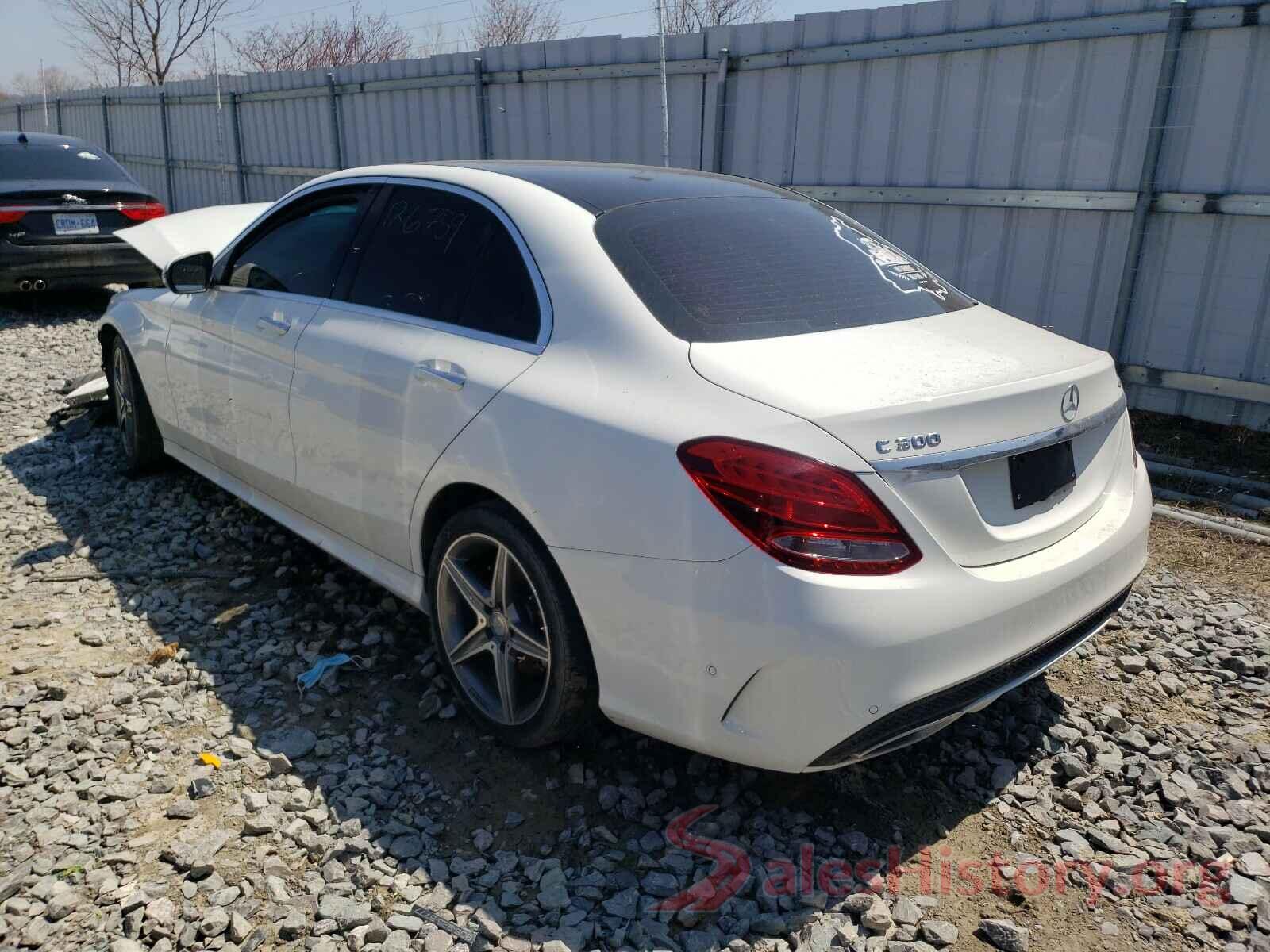 55SWF4KB4GU128377 2016 MERCEDES-BENZ C CLASS