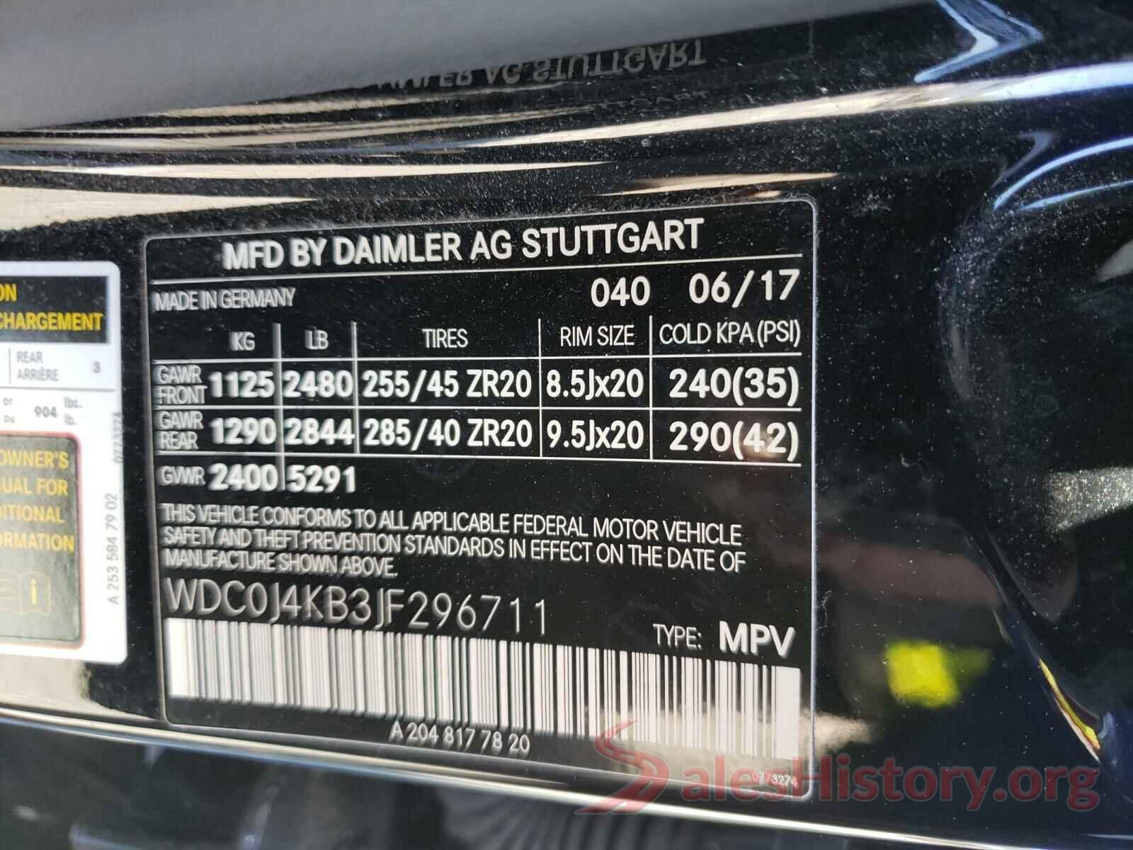 WDC0J4KB3JF296711 2018 MERCEDES-BENZ G CLASS