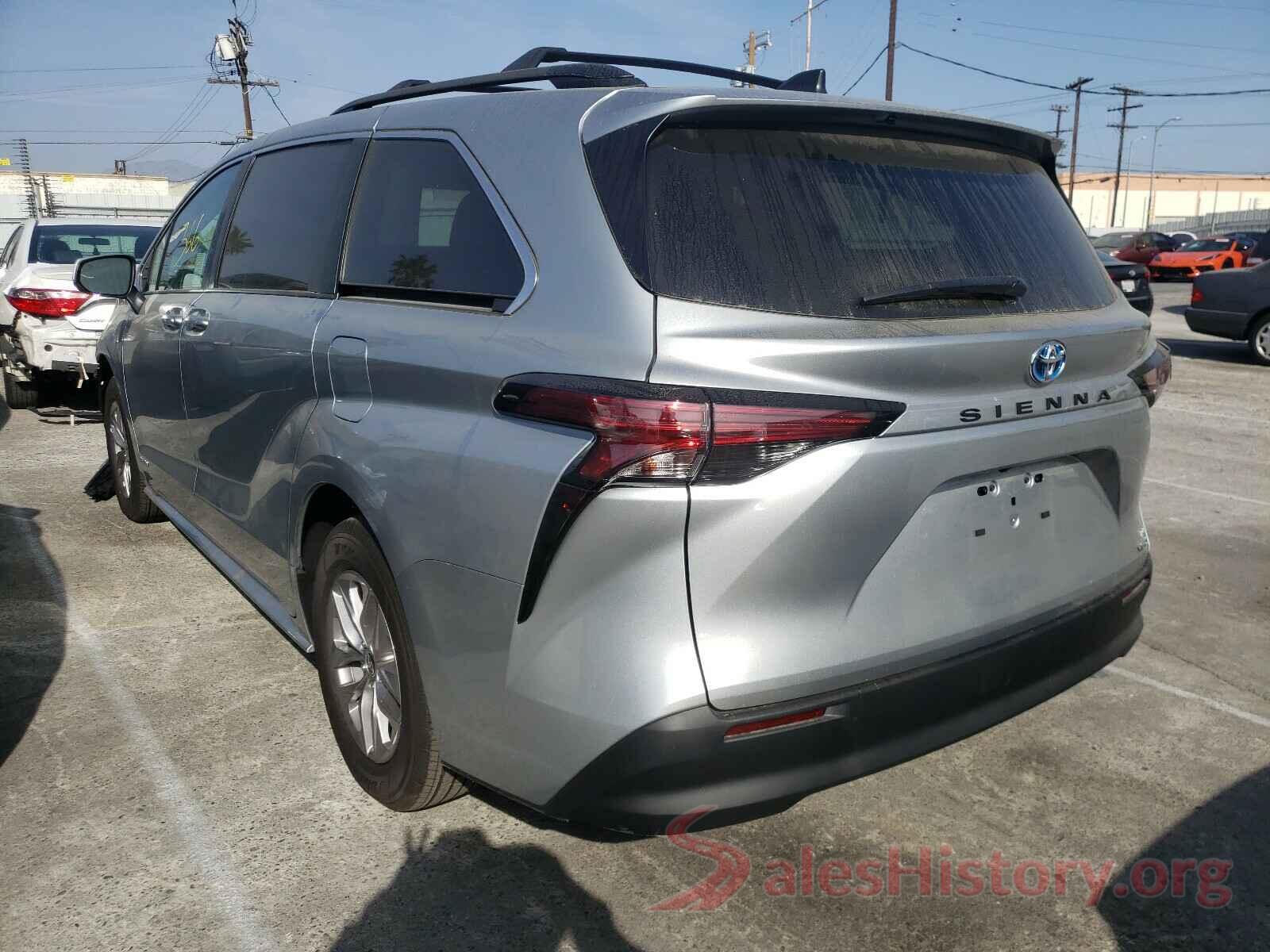 5TDKRKECXMS002287 2021 TOYOTA SIENNA