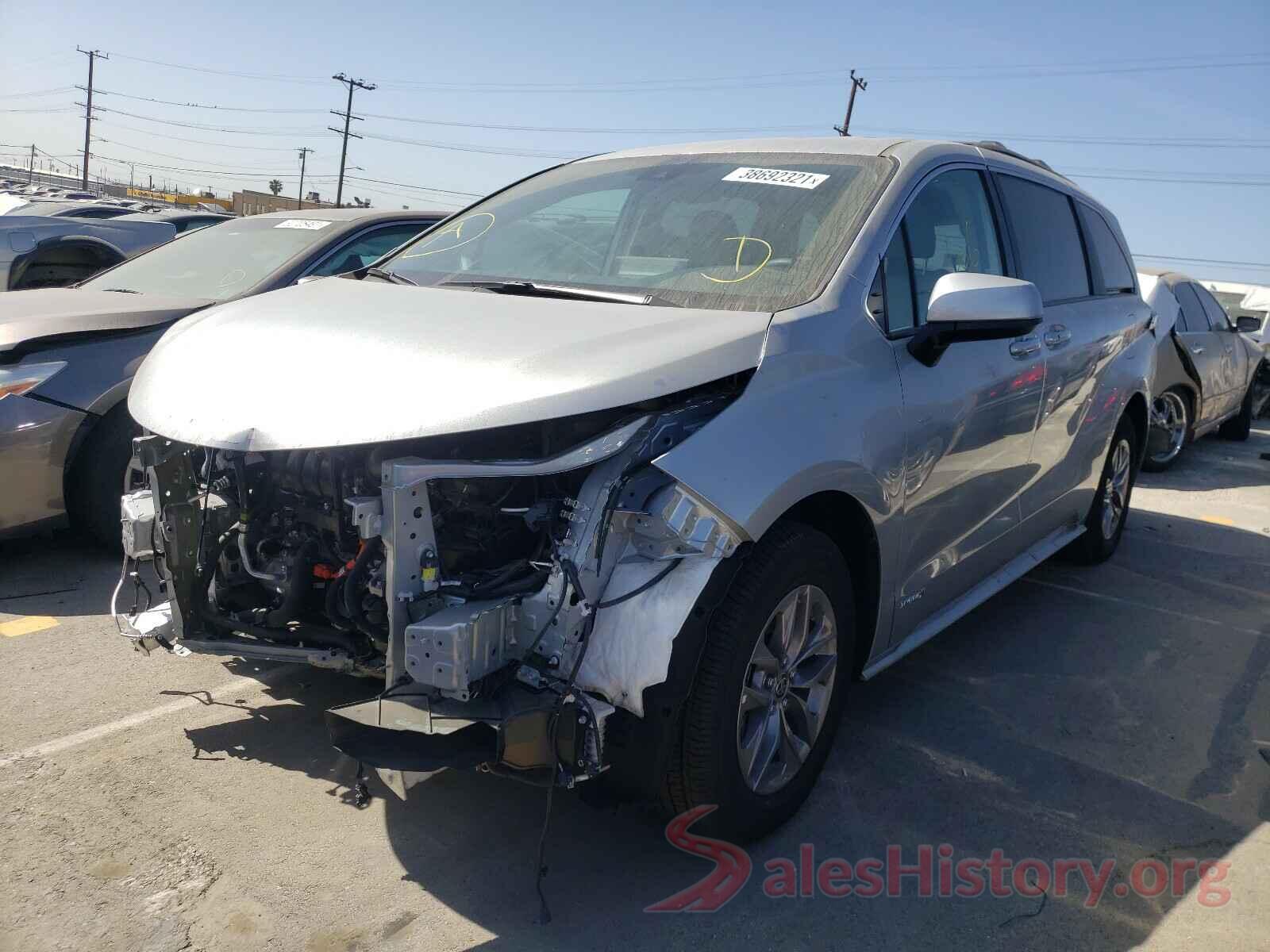 5TDKRKECXMS002287 2021 TOYOTA SIENNA