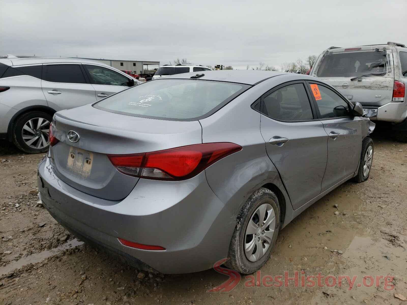 5NPDH4AE4GH713752 2016 HYUNDAI ELANTRA