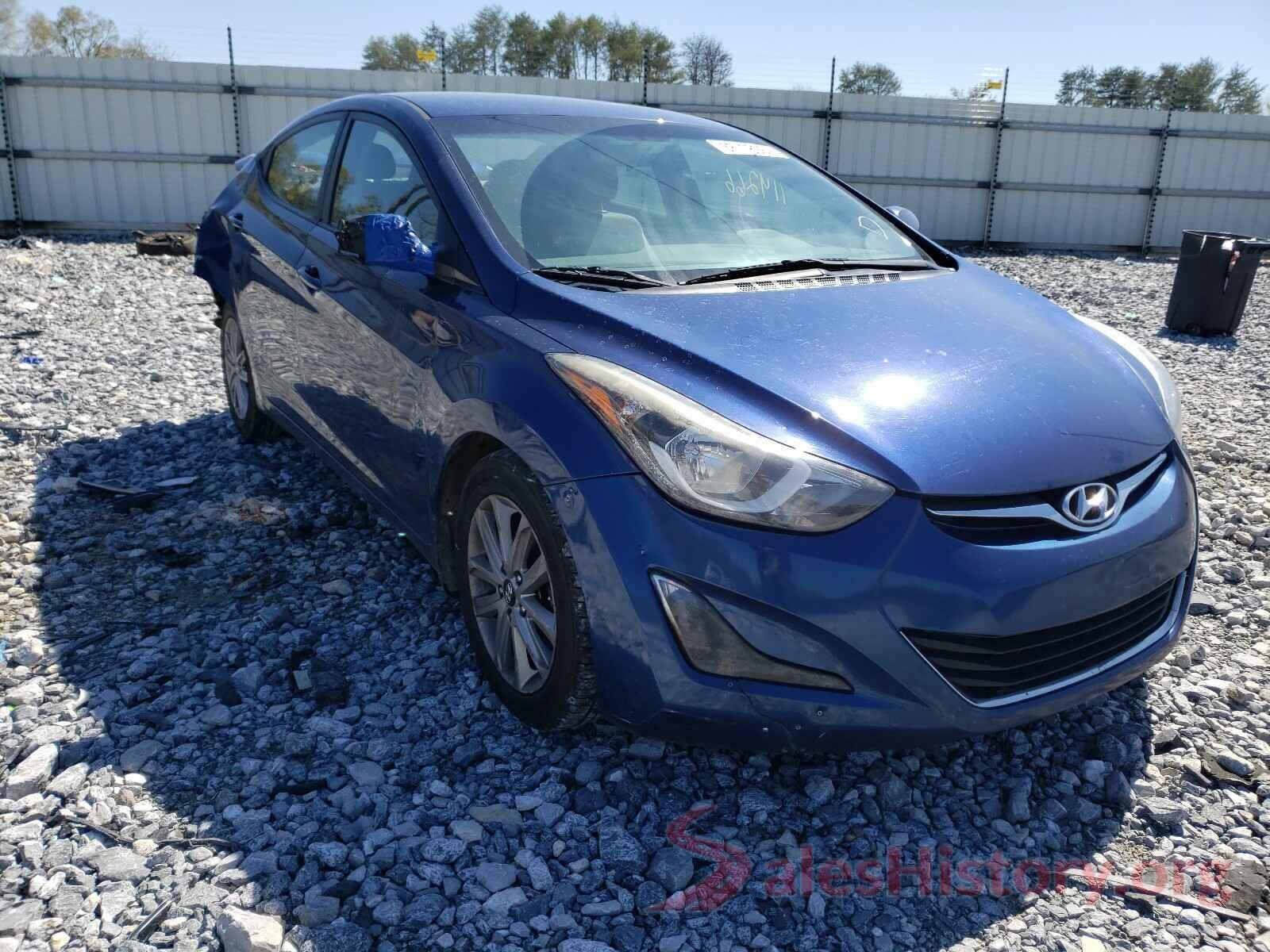 5NPDH4AE7GH655104 2016 HYUNDAI ELANTRA