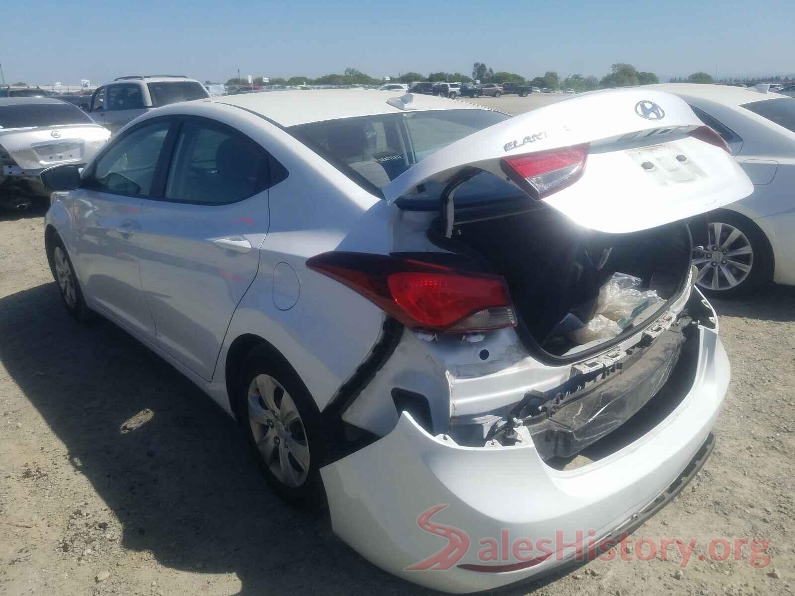 5NPDH4AE2GH710042 2016 HYUNDAI ELANTRA