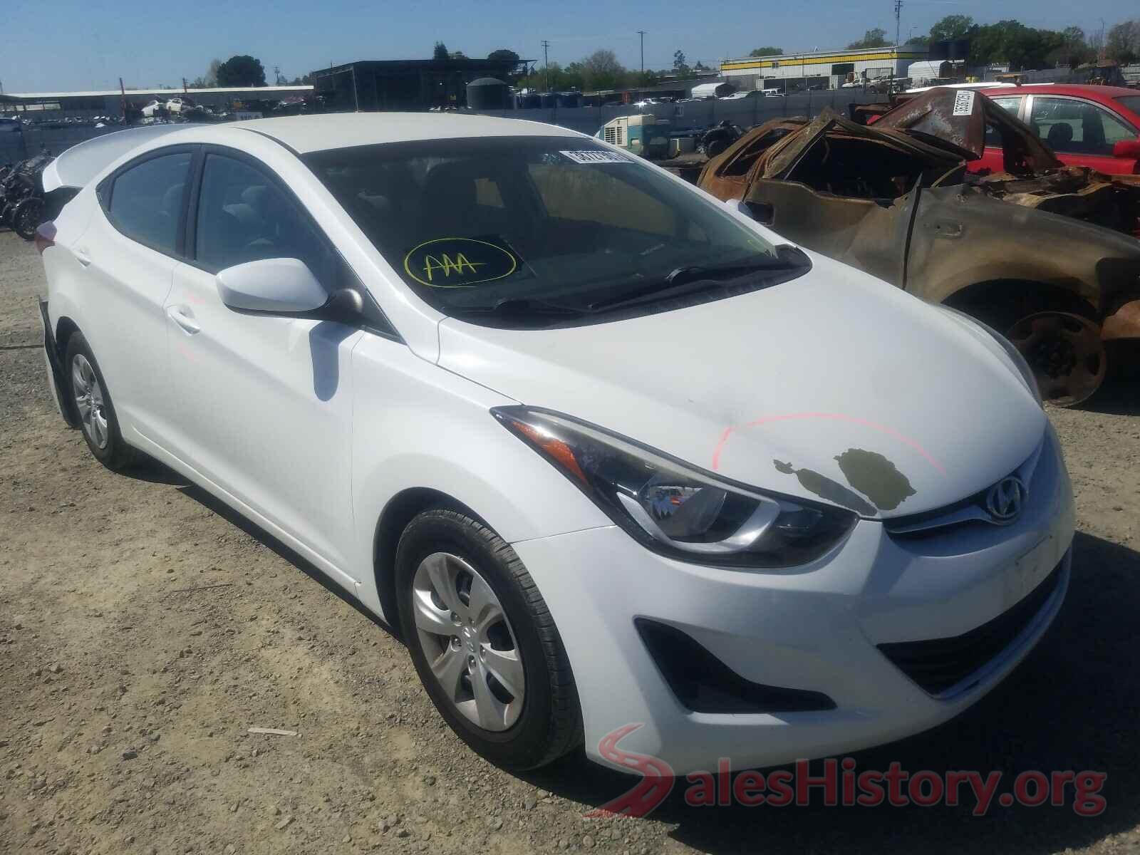 5NPDH4AE2GH710042 2016 HYUNDAI ELANTRA