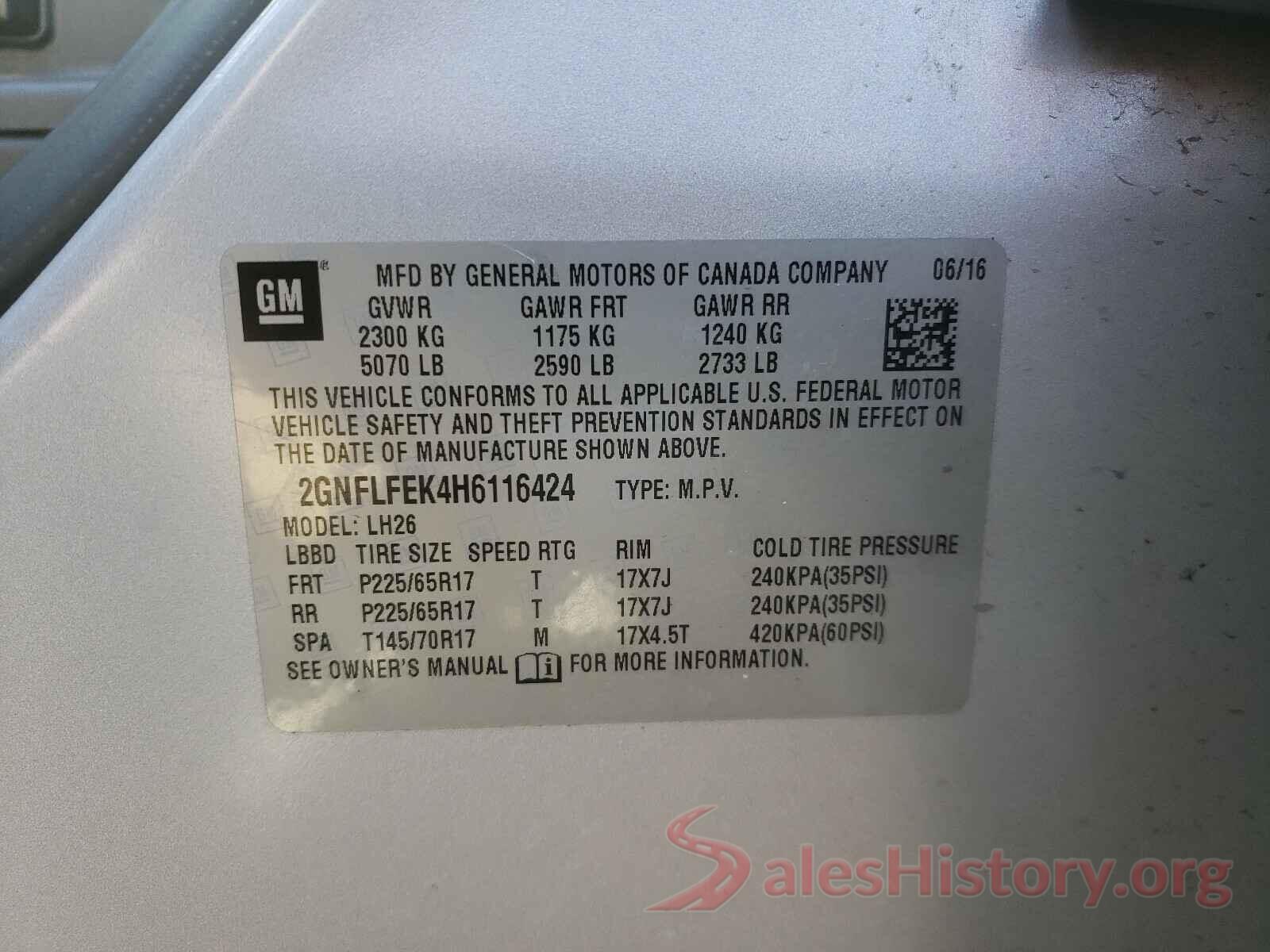 2GNFLFEK4H6116424 2017 CHEVROLET EQUINOX