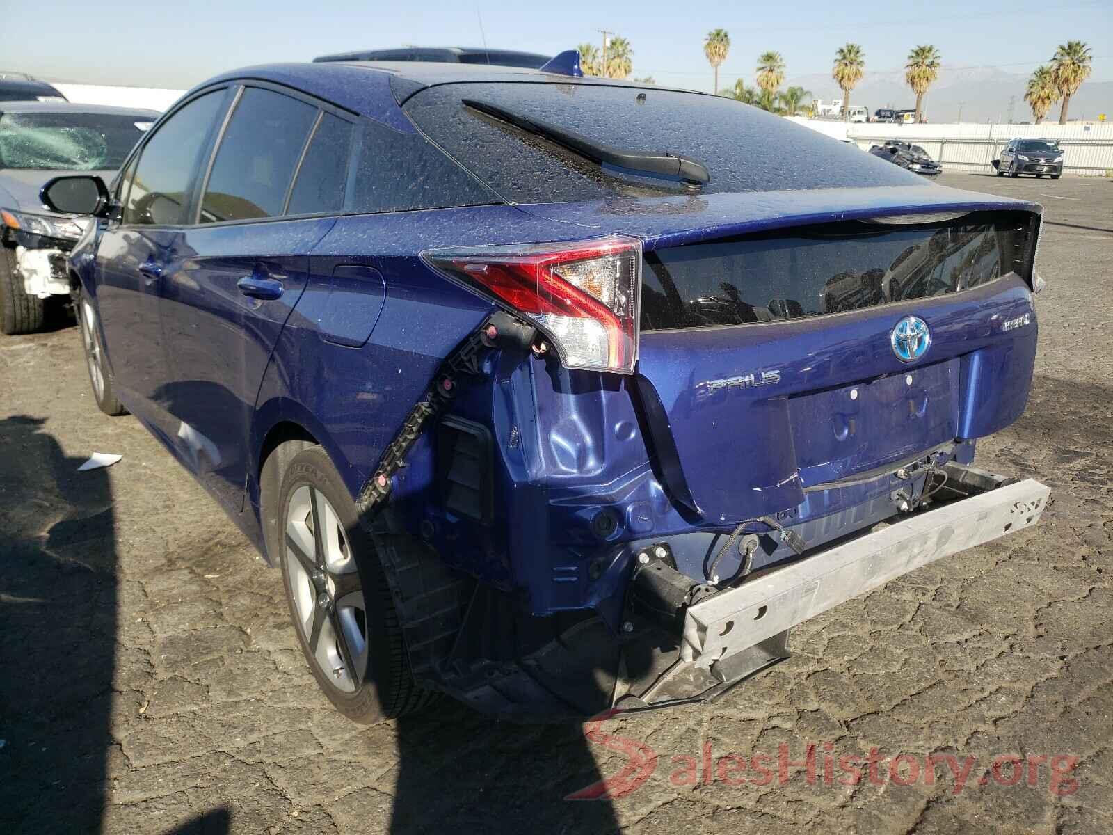 JTDKARFU9G3511722 2016 TOYOTA PRIUS