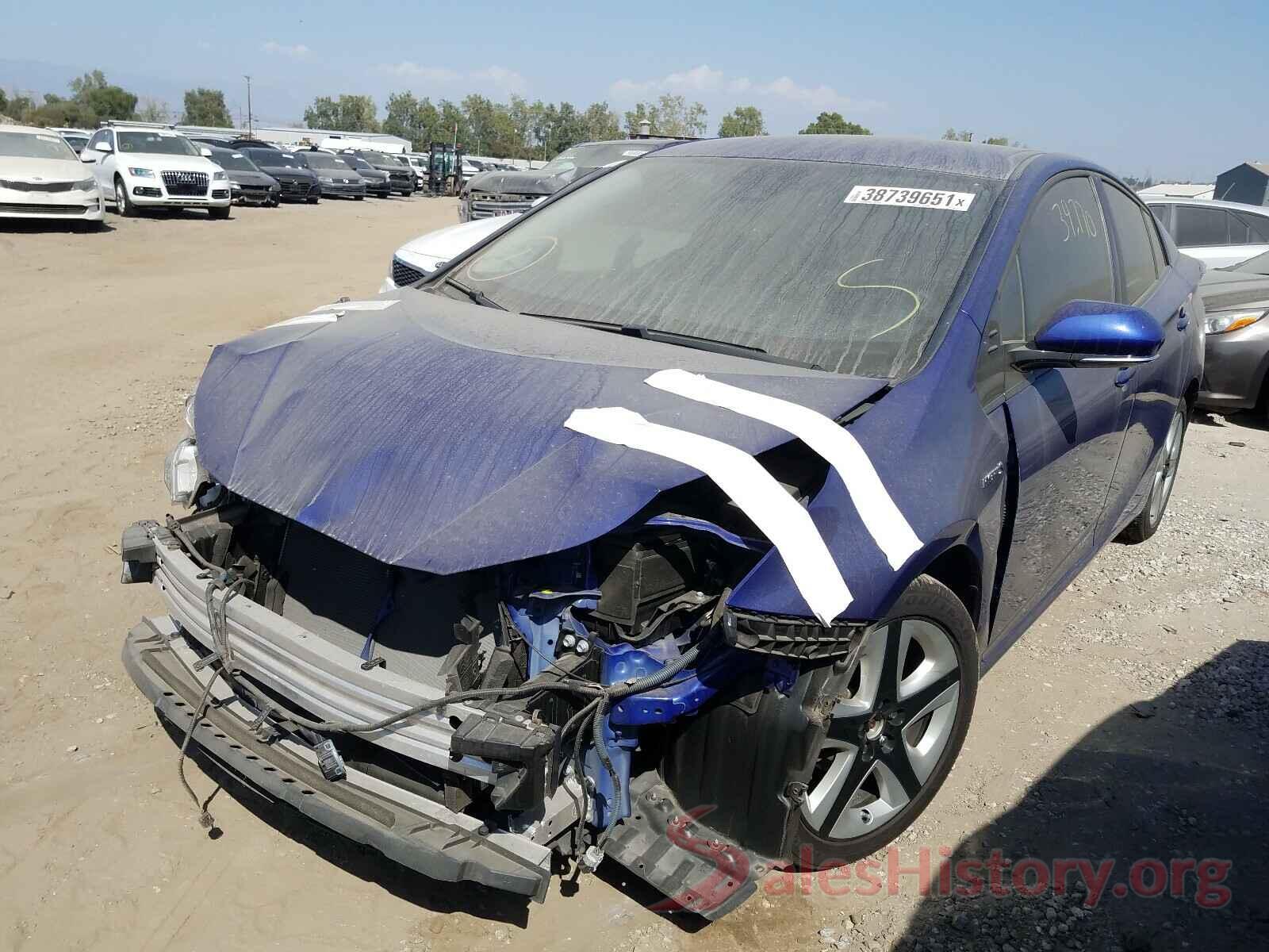 JTDKARFU9G3511722 2016 TOYOTA PRIUS