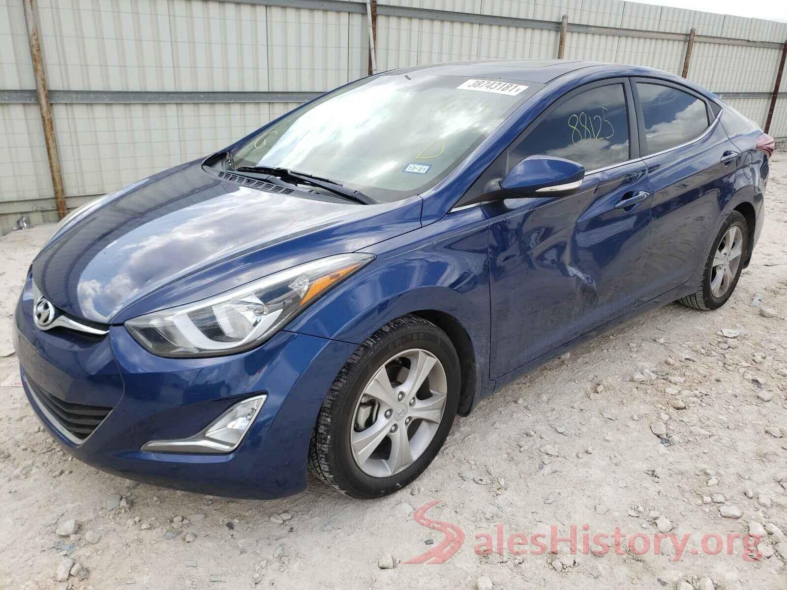 5NPDH4AE9GH668145 2016 HYUNDAI ELANTRA