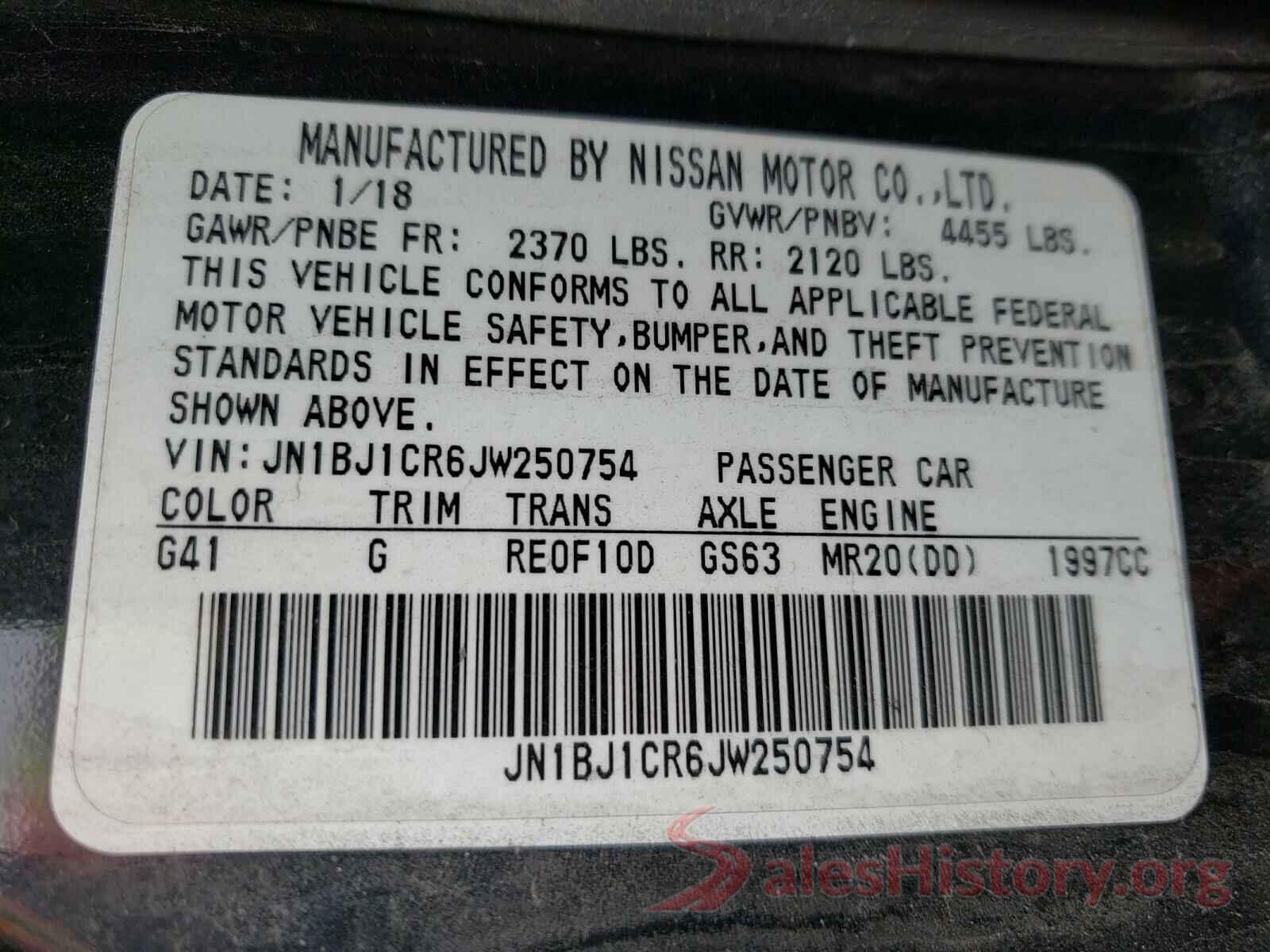 JN1BJ1CR6JW250754 2018 NISSAN ROGUE