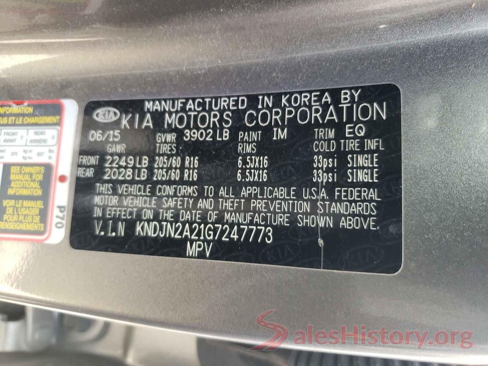 KNDJN2A21G7247773 2016 KIA SOUL