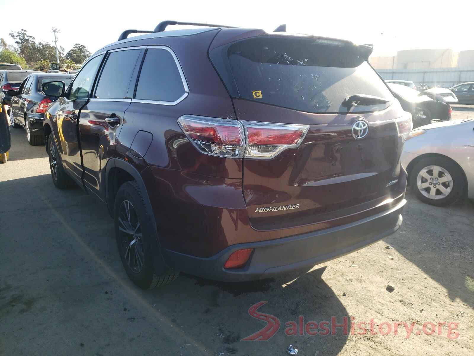 5TDJKRFH5GS251734 2016 TOYOTA HIGHLANDER