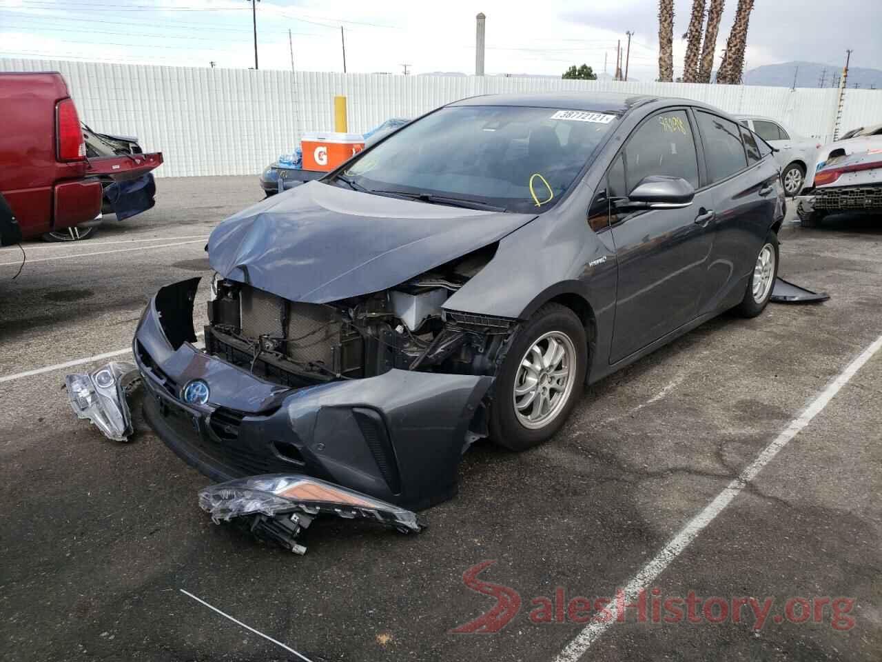 JTDKARFU8K3072053 2019 TOYOTA PRIUS