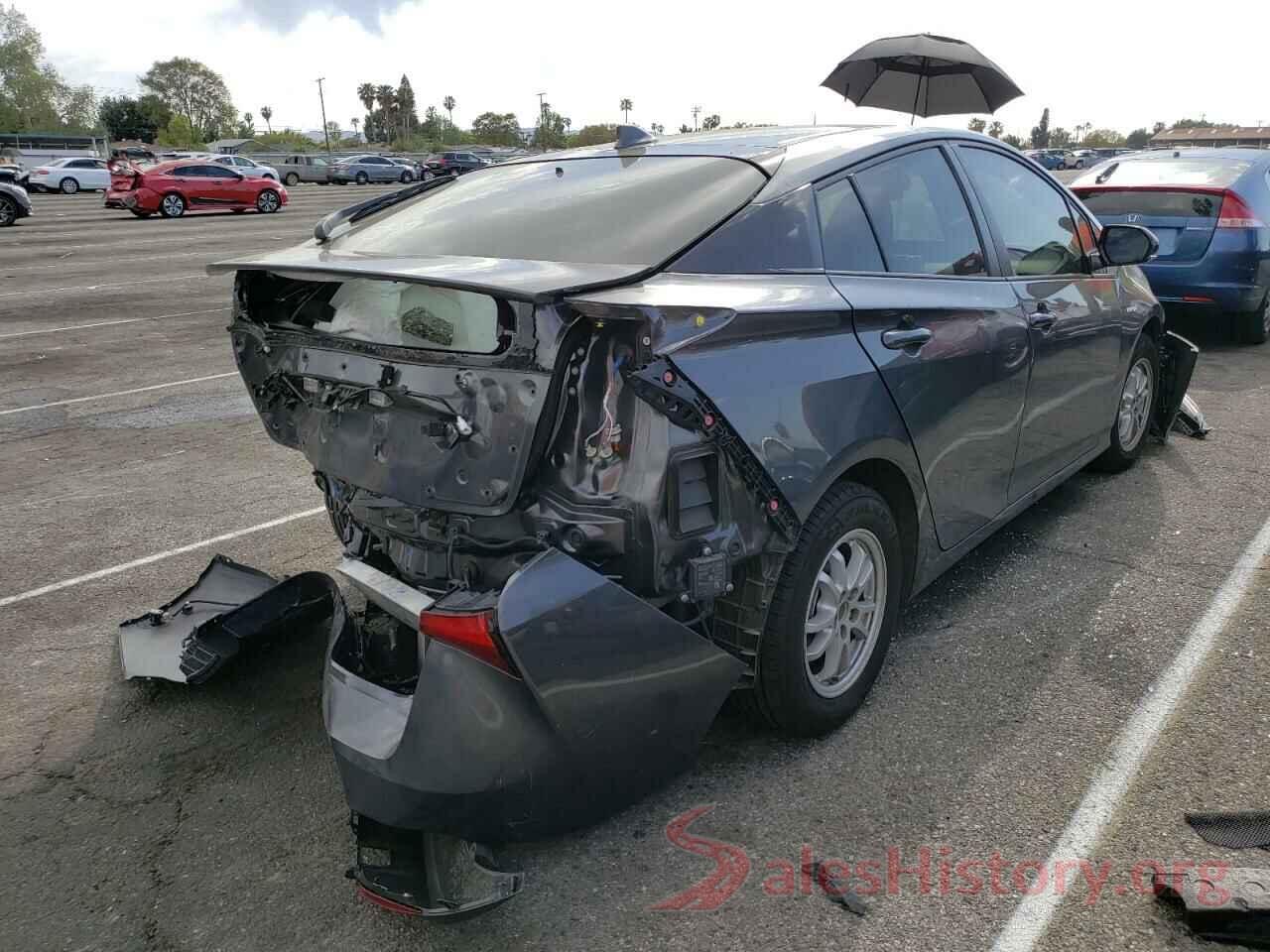 JTDKARFU8K3072053 2019 TOYOTA PRIUS