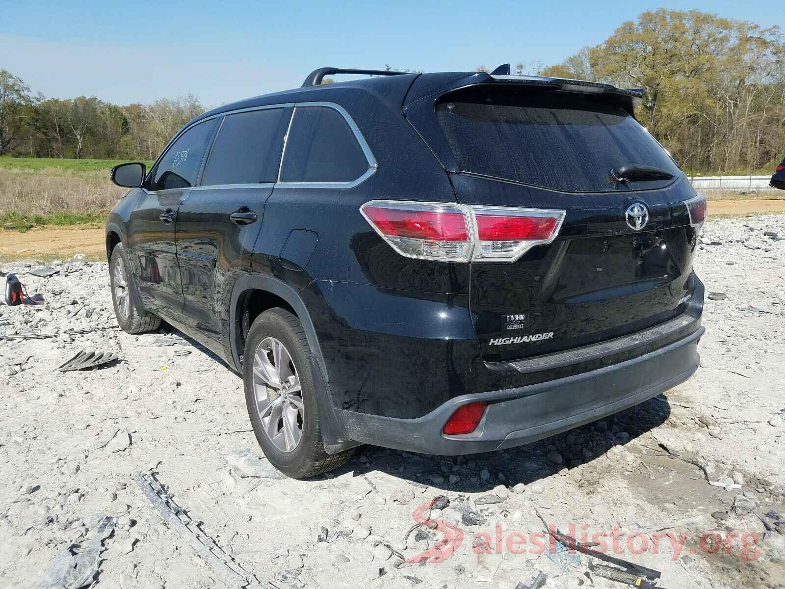 5TDBKRFHXGS257999 2016 TOYOTA HIGHLANDER