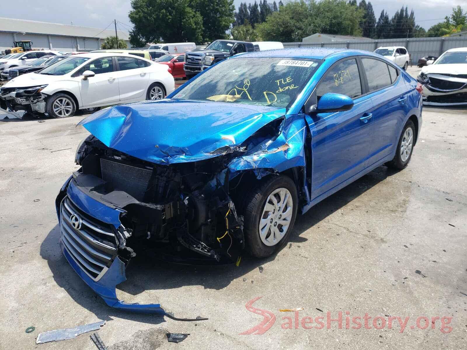 KMHD74LF4HU421966 2017 HYUNDAI ELANTRA