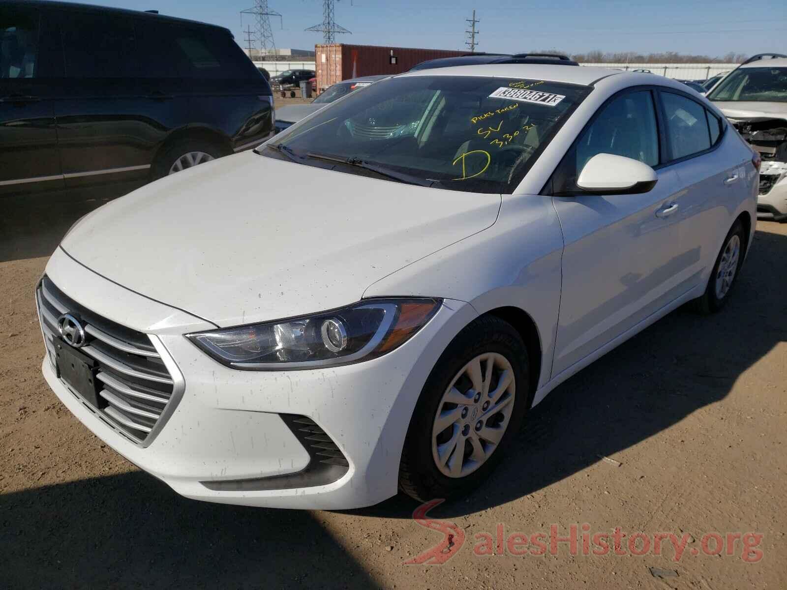 5NPD74LF7HH163148 2017 HYUNDAI ELANTRA