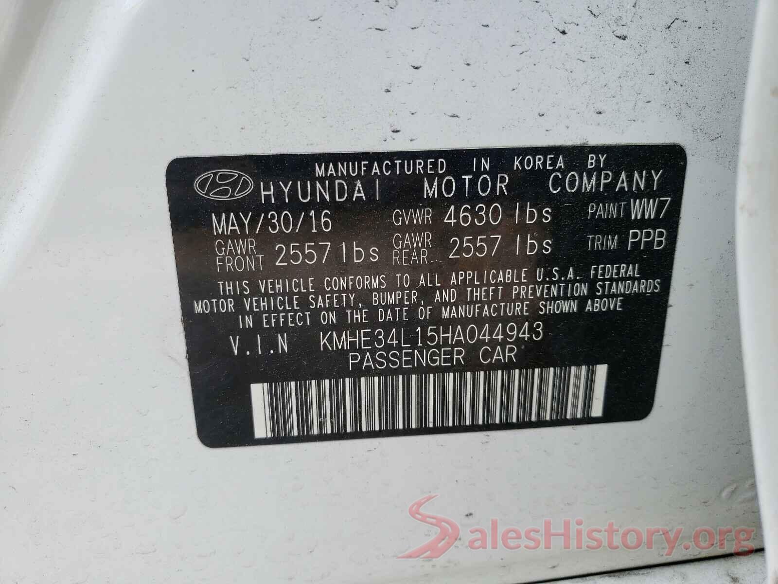 KMHE34L15HA044943 2017 HYUNDAI SONATA