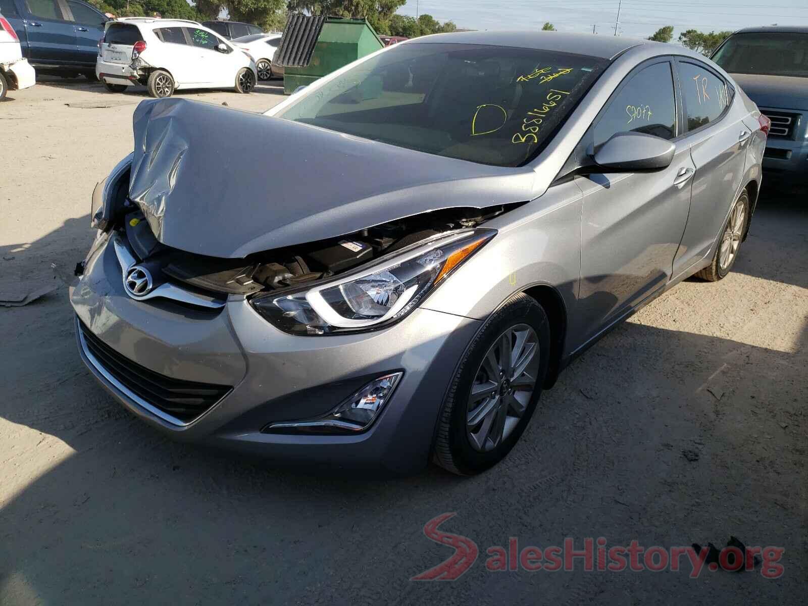 KMHDH4AEXGU480641 2016 HYUNDAI ELANTRA