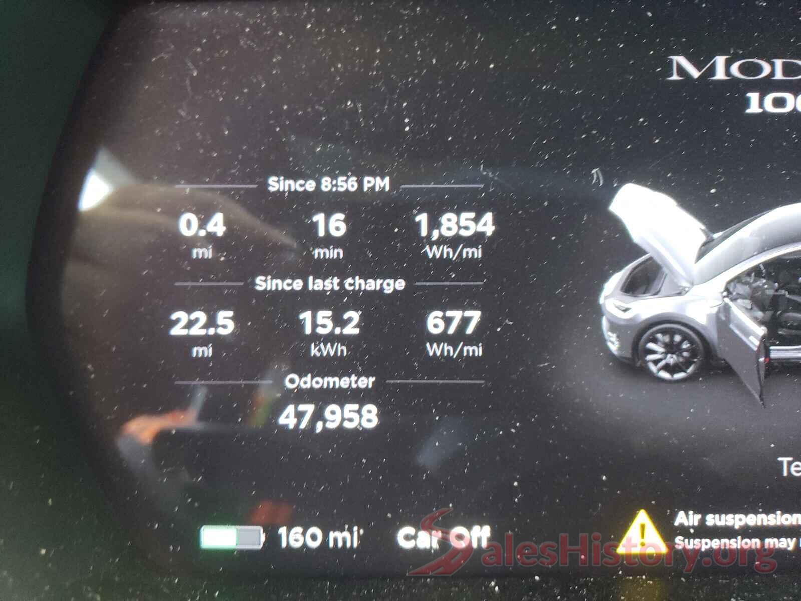 5YJXCBE25JF088607 2018 TESLA MODEL X