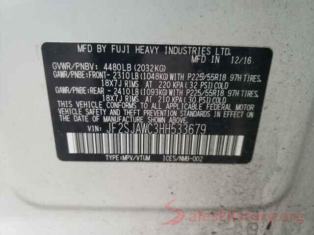 JF2SJAWC3HH533679 2017 SUBARU FORESTER