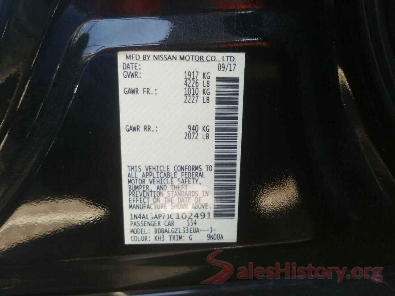 1N4AL3AP7JC102491 2018 NISSAN ALTIMA