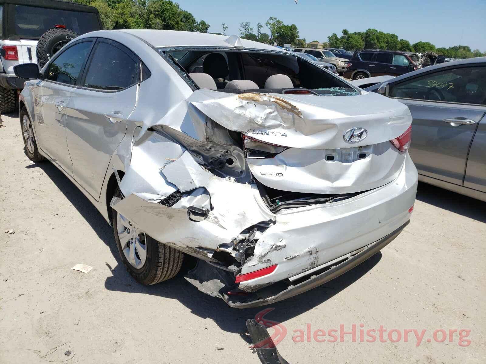 5NPDH4AE8GH774960 2016 HYUNDAI ELANTRA