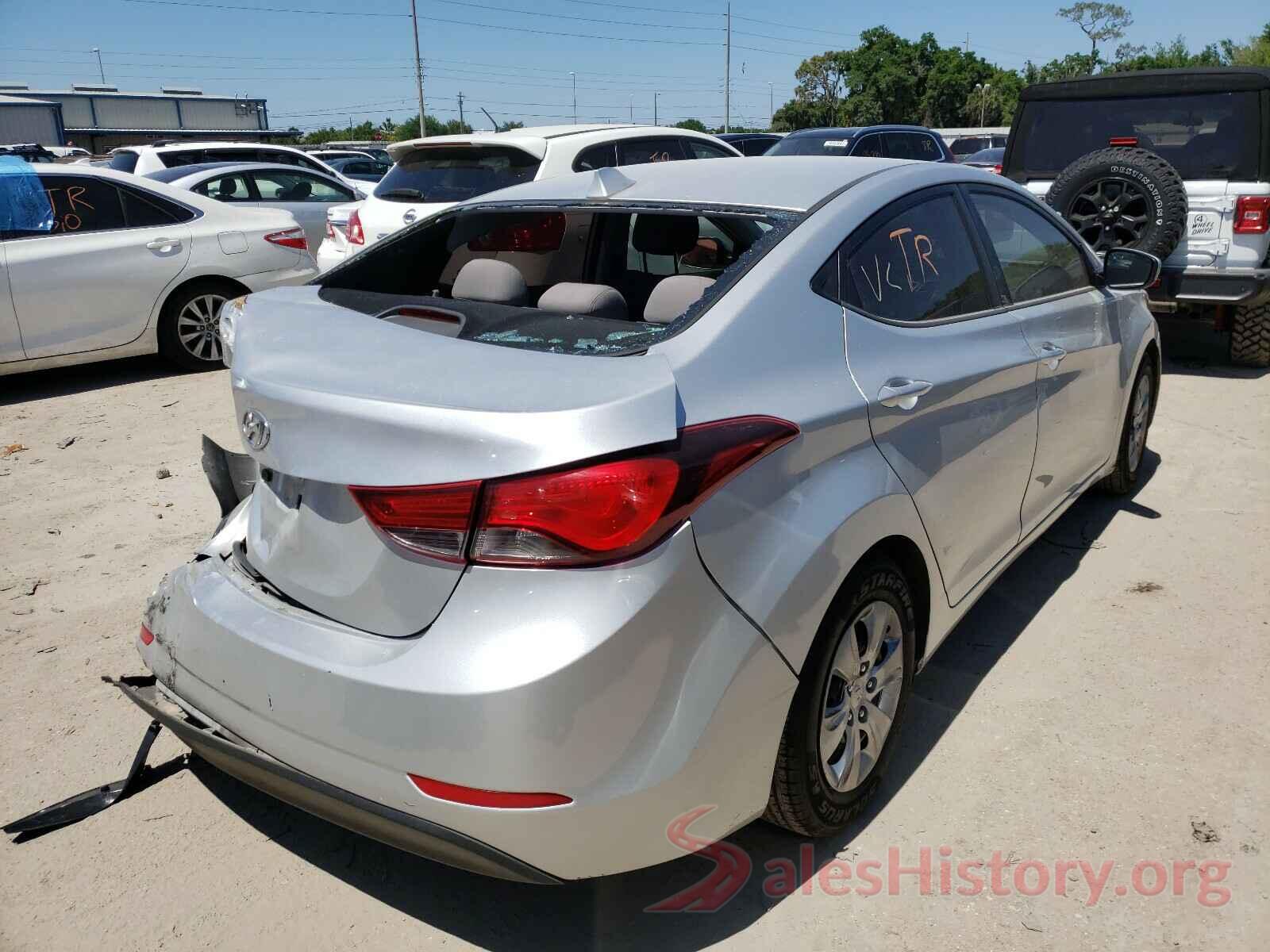 5NPDH4AE8GH774960 2016 HYUNDAI ELANTRA