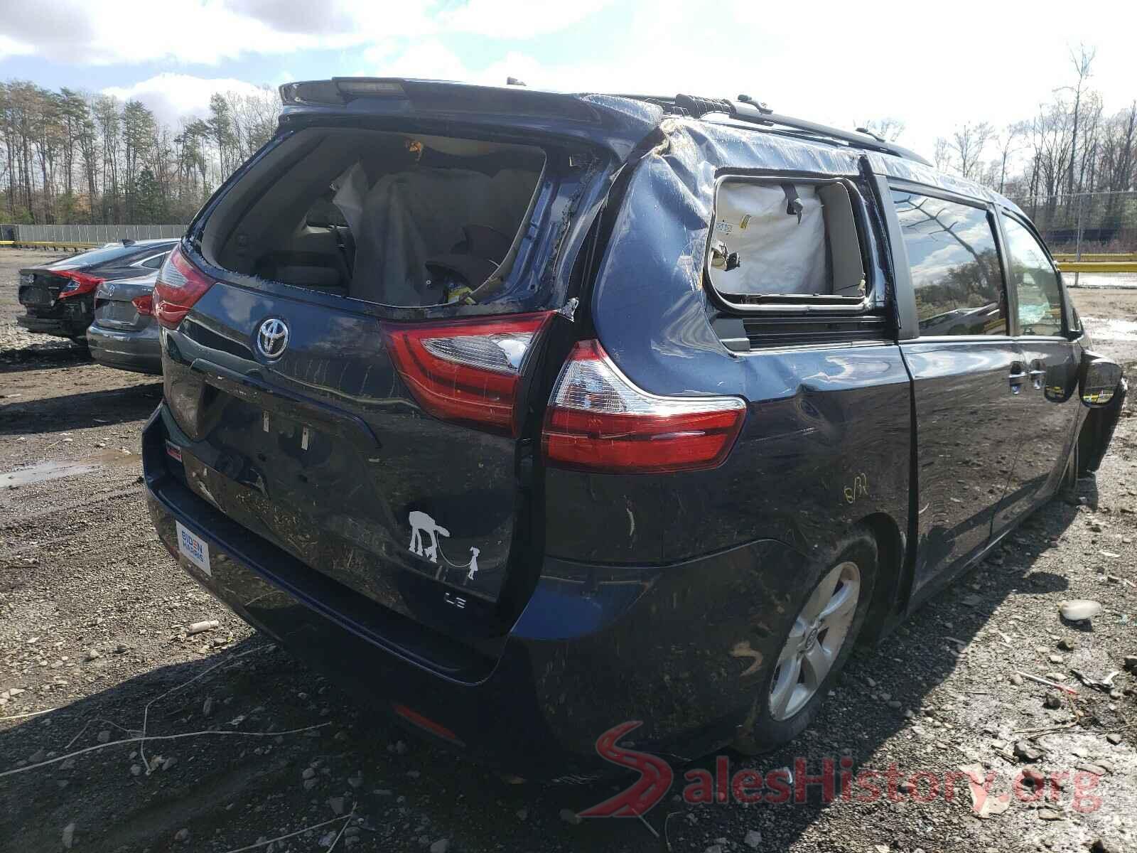 5TDKZ3DC6KS971377 2019 TOYOTA SIENNA