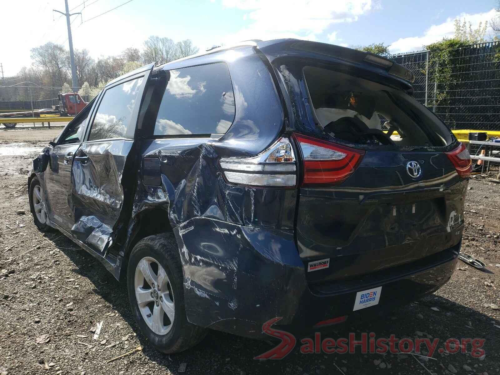 5TDKZ3DC6KS971377 2019 TOYOTA SIENNA