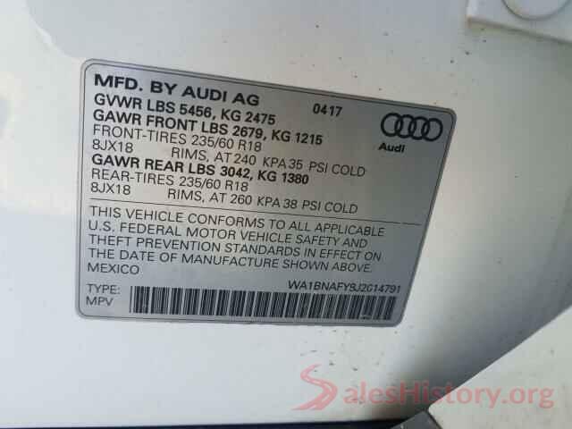 WA1BNAFY8J2014791 2018 AUDI Q5