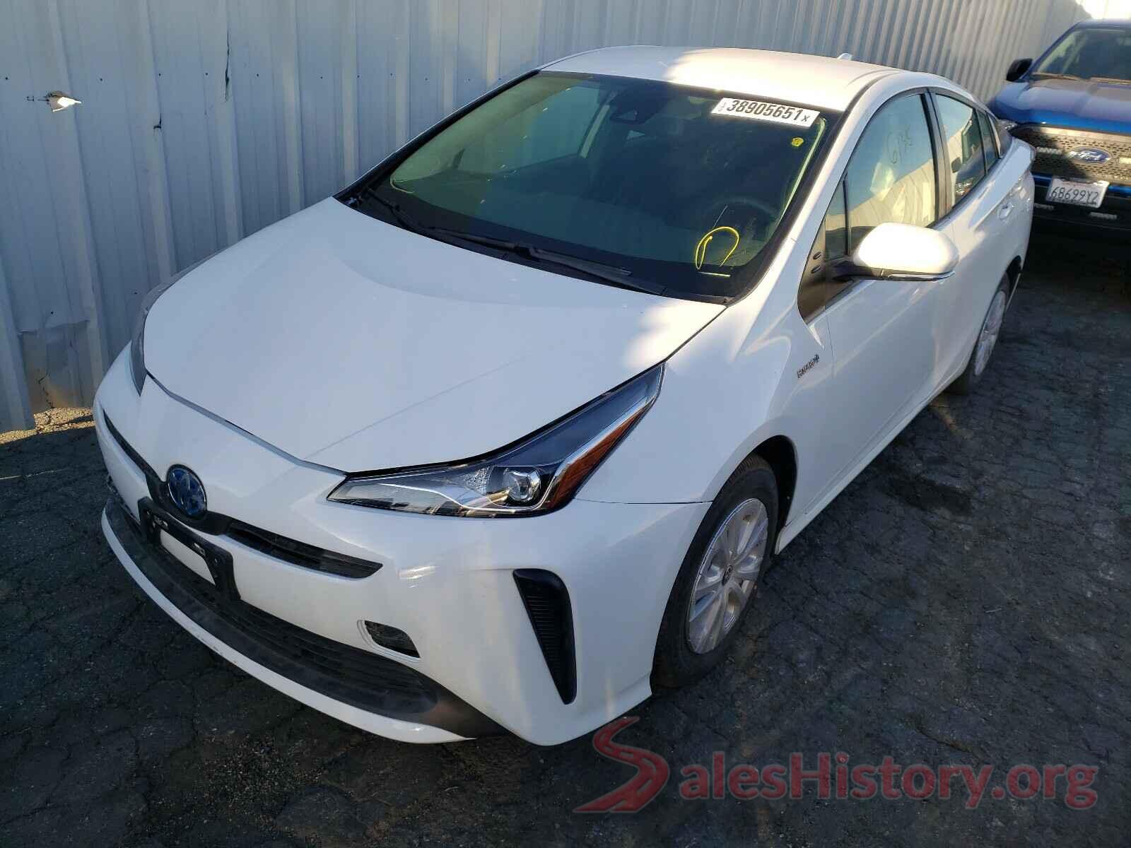 JTDKARFU2L3125282 2020 TOYOTA PRIUS