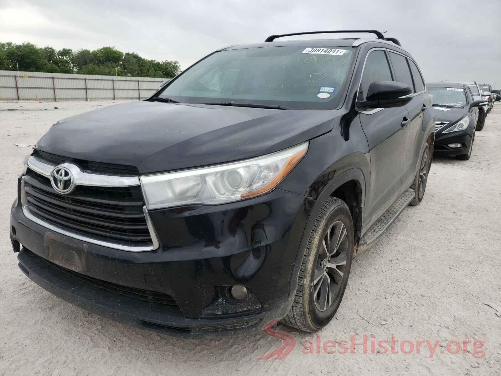 5TDKKRFH7GS129347 2016 TOYOTA HIGHLANDER