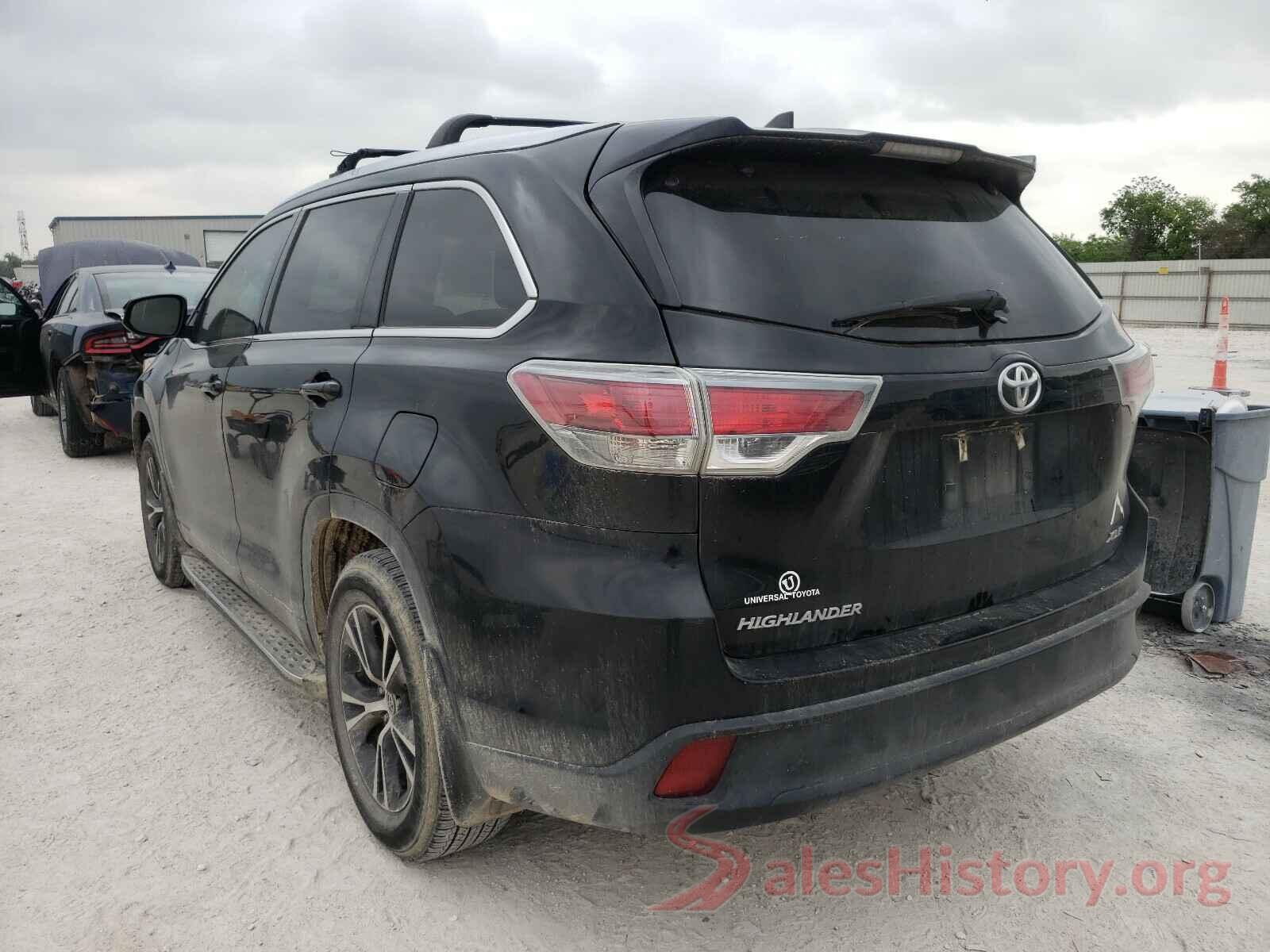 5TDKKRFH7GS129347 2016 TOYOTA HIGHLANDER