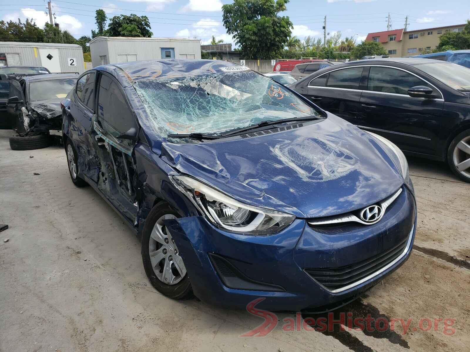 5NPDH4AE9GH736010 2016 HYUNDAI ELANTRA