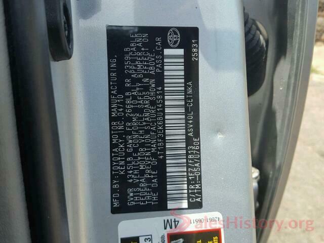 4T1BF3EK6BU145814 2011 TOYOTA CAMRY BASE