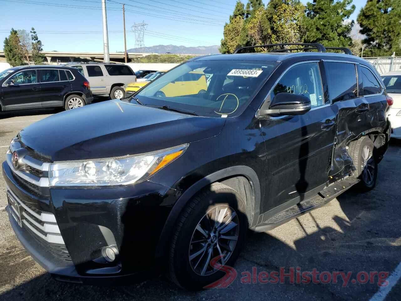 5TDKZRFHXKS343611 2019 TOYOTA HIGHLANDER