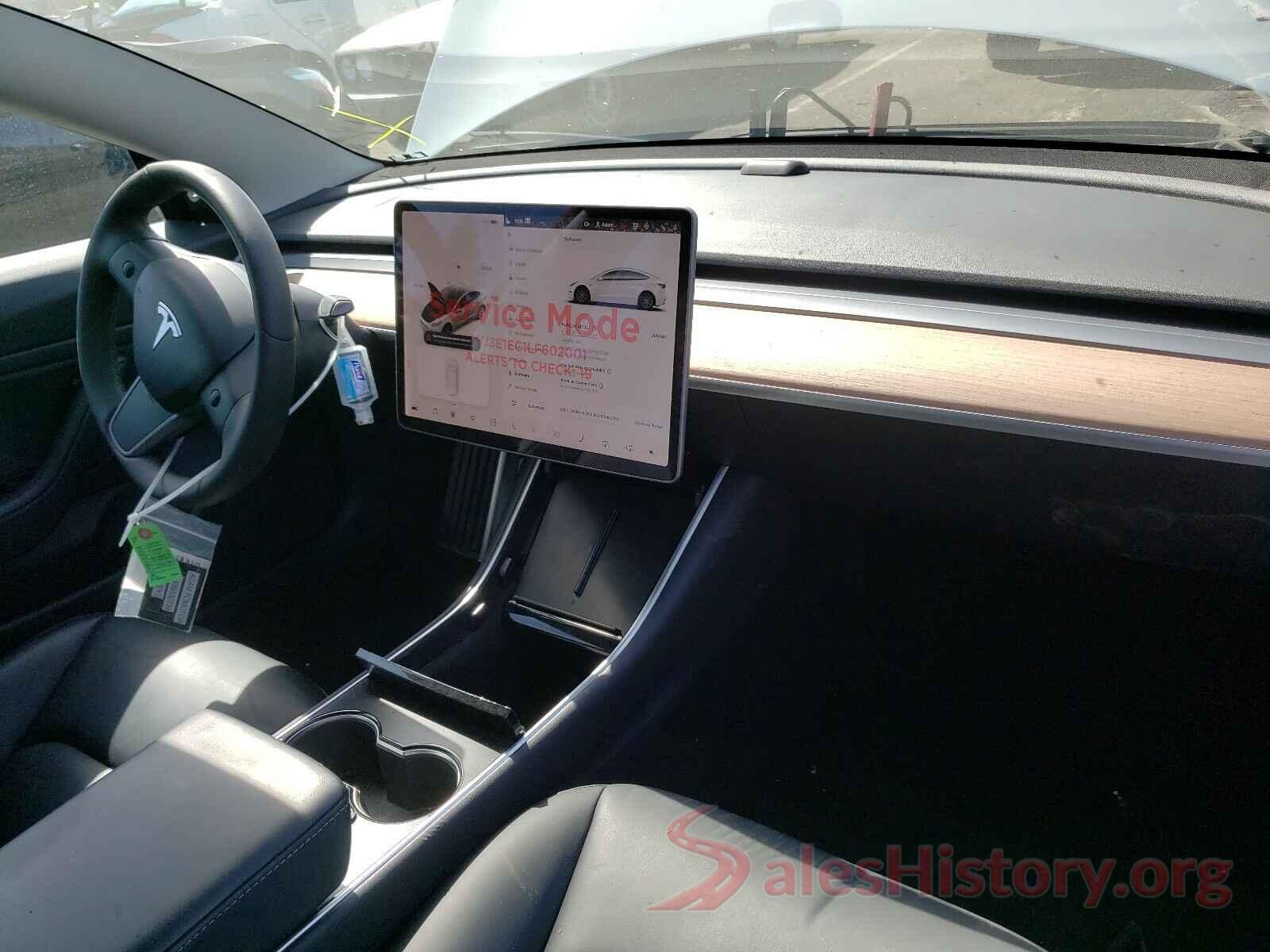 5YJ3E1EC1LF602001 2020 TESLA MODEL 3