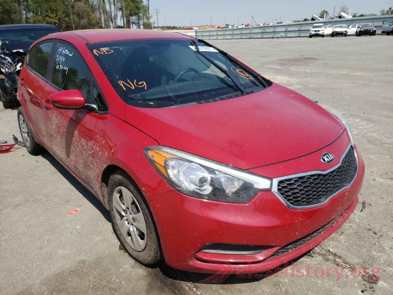 KNAFK4A6XG5611596 2016 KIA FORTE