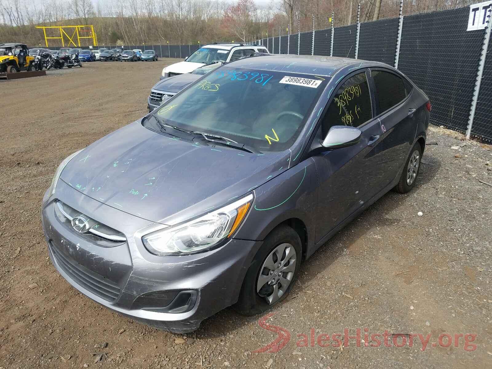 KMHCT4AEXHU174650 2017 HYUNDAI ACCENT