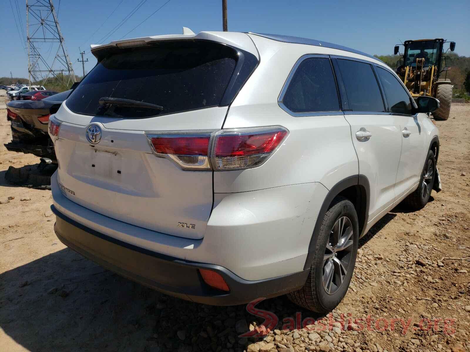 5TDKKRFH6GS135835 2016 TOYOTA HIGHLANDER