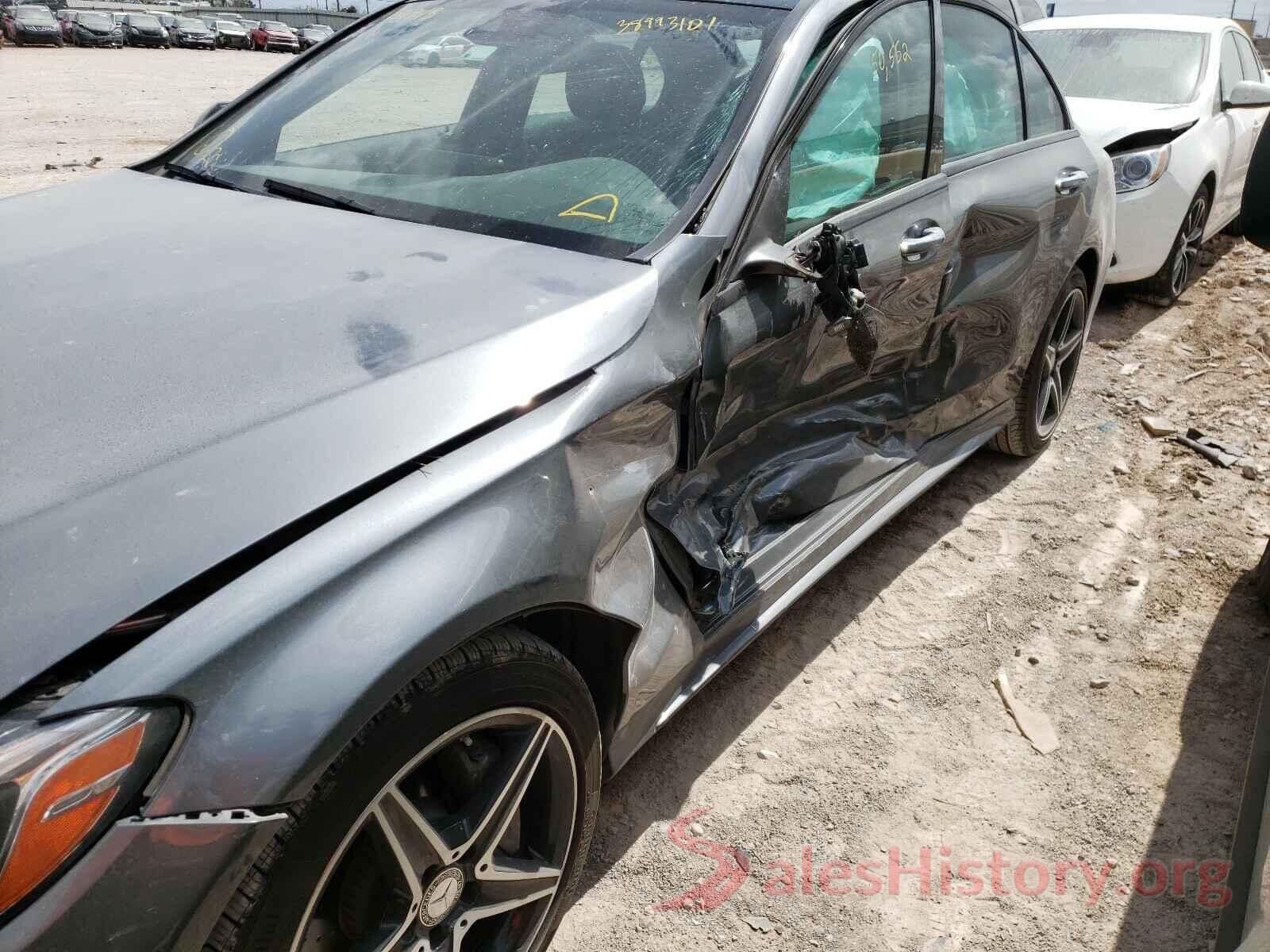 55SWF4KB2HU186943 2017 MERCEDES-BENZ C CLASS