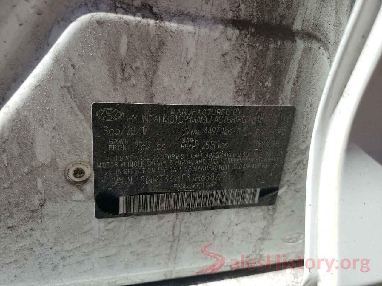 5NPE34AF3JH658777 2018 HYUNDAI SONATA