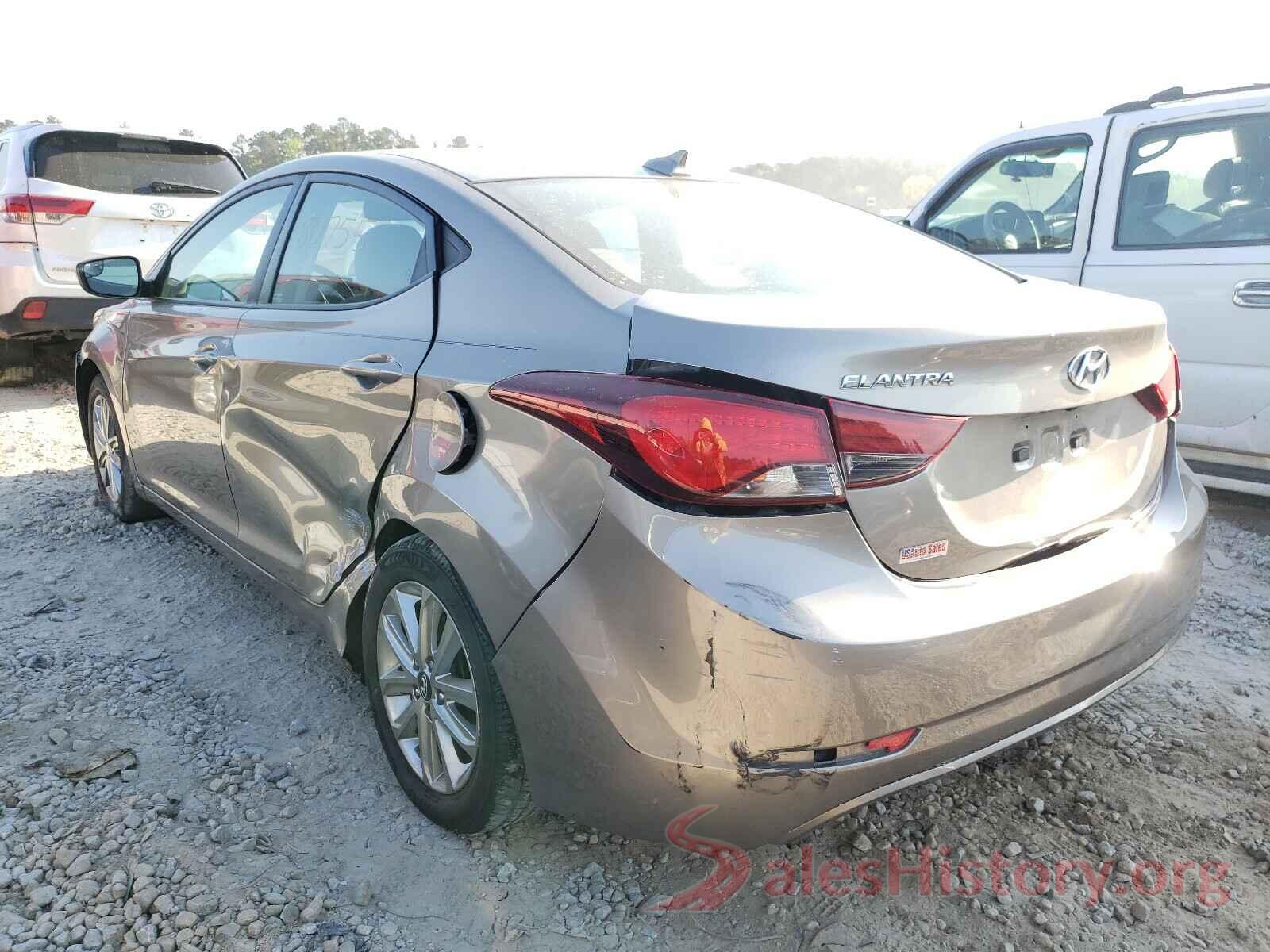 5NPDH4AE4GH761672 2016 HYUNDAI ELANTRA