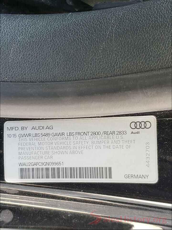 WAU2GAFC9GN099651 2016 AUDI A7